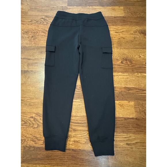 32 Degrees Heat Women's Scuba Knit Cargo Jogger Pants Black Sz Small Comfy Chic - Picture 2 of 6